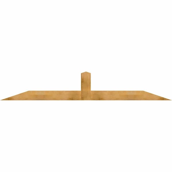 Ekena Millwork Portland Rough Sawn Timber Gable Bracket, Western Red Cedar, 108"W x 18"H x 6"D x 6"F, 4/12 Pitch GBW108X18X0606POR00RWR - main